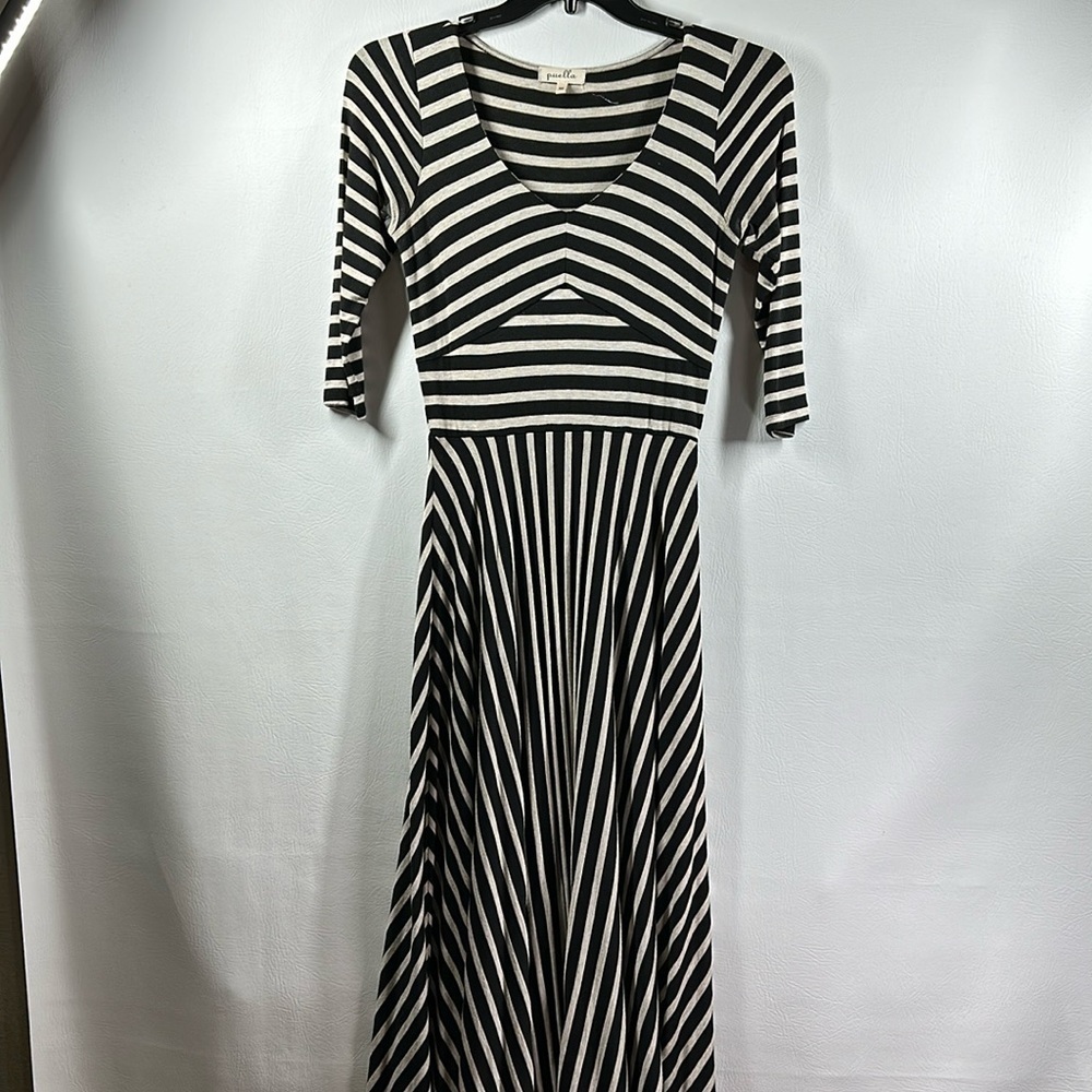 Puella Striped Maxi Dress, XS